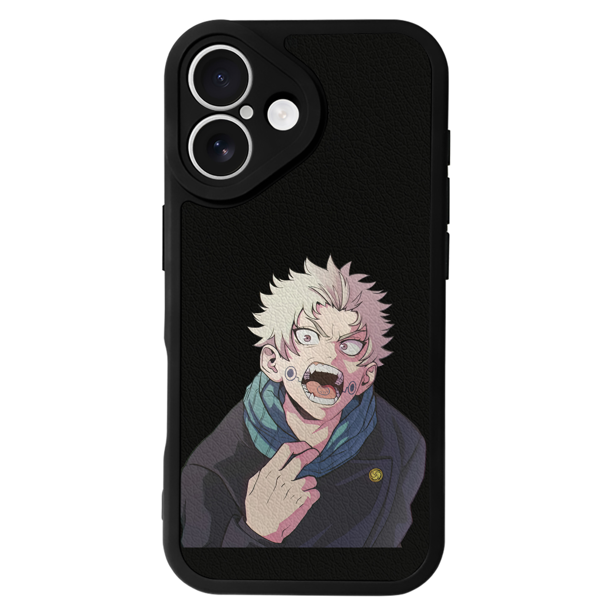 （画像用） 呪術廻戦 Jujutsu Kaisen 【iPhone 16シリーズ対応】シリコンスマホケース（レザー調） 材質：シリコン